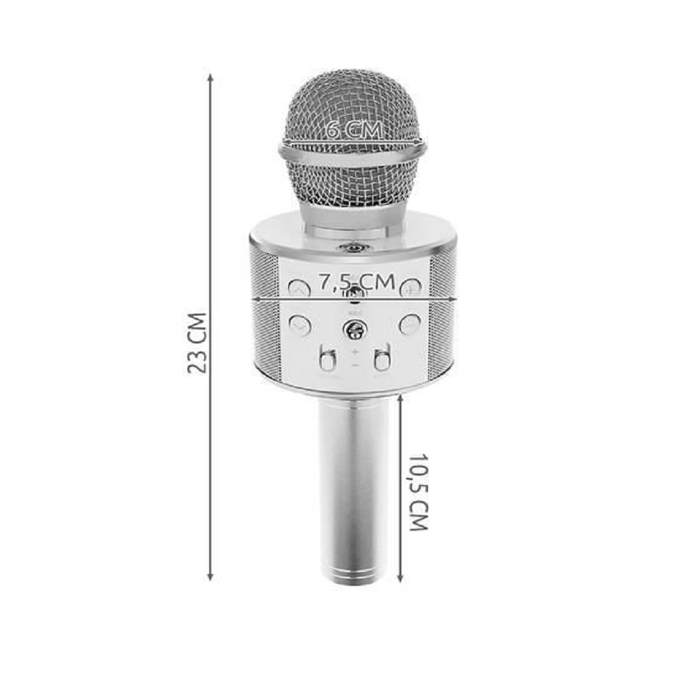 Bluetooth Karaoke mikrofon WS-858 (BBL) (BBV) (3)
