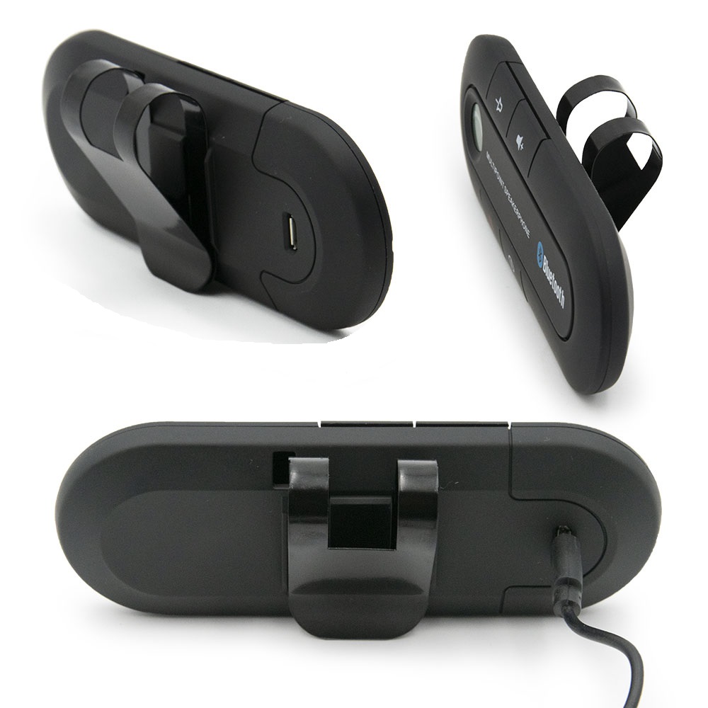 Napellenzőre rögzíthető Bluetooth-os autós telefon kihangosító beépített mikrofonnal, 10 méteres hatótávval (BBL) (1)