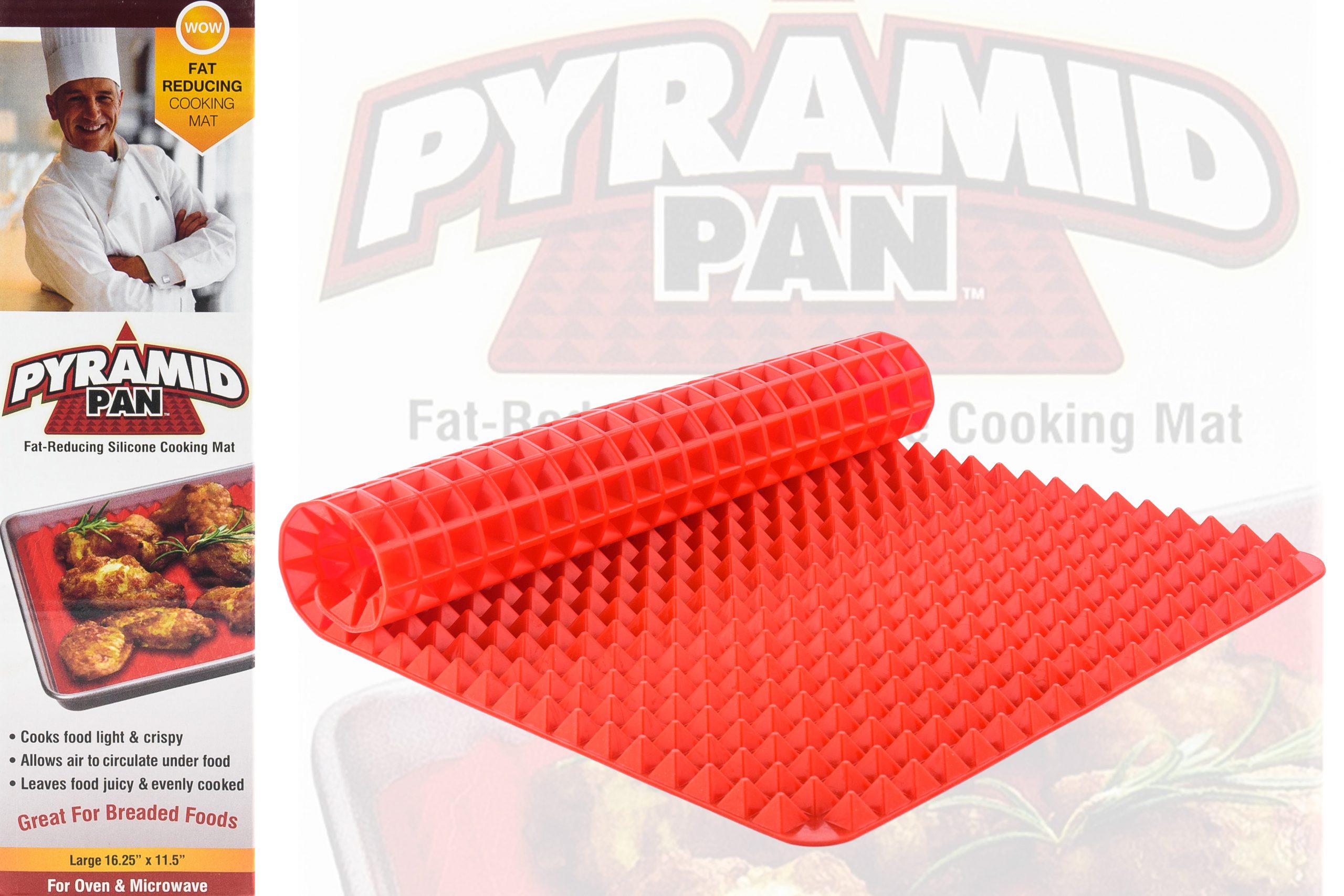Pyramid Pan tapadásmentes szilikon sütőlap a zsiradékmentes sütéshez (3)