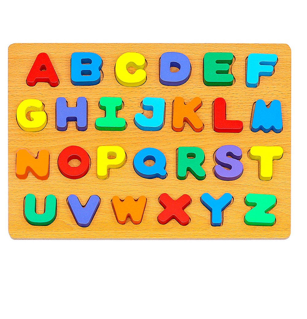 Színes készségfejlesztő puzzle az angol ABC betűivel (BB7471)1