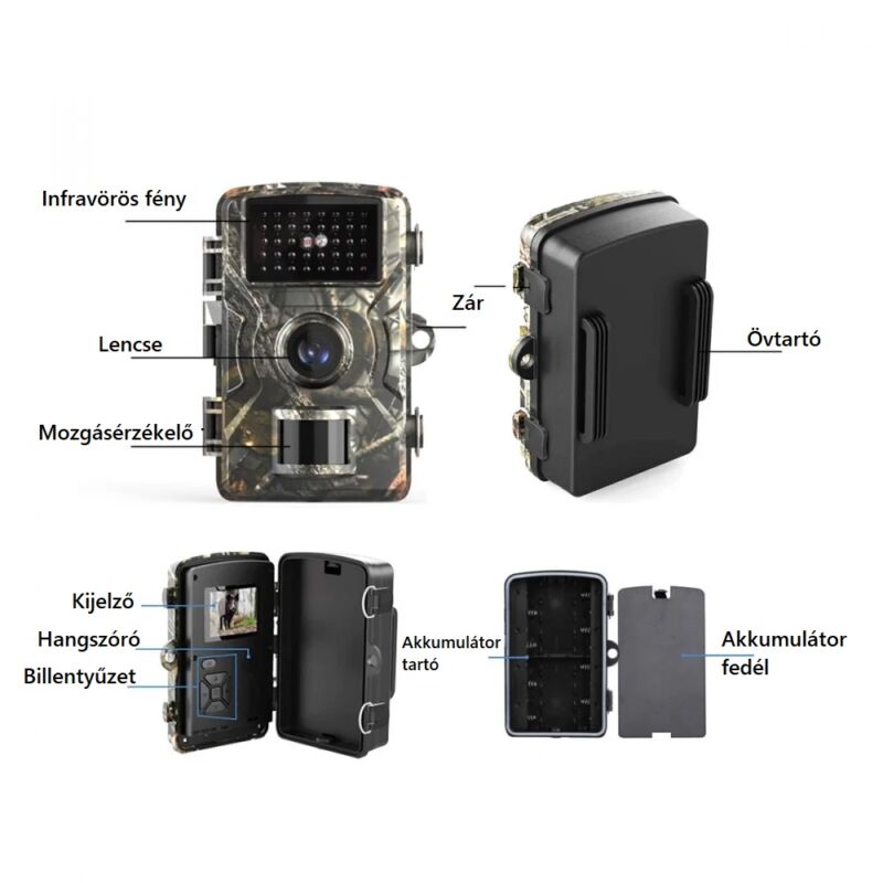 BR9 vezeték nélküli vadkamera – színes CMOS érzéklelő, vízálló PIR szenzoros (BR9-DL001) (BBV) (9)