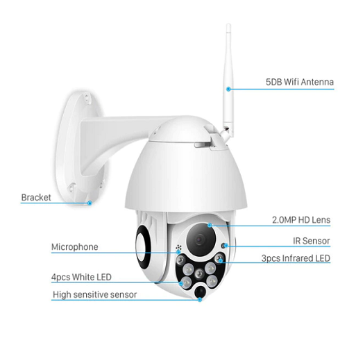 Onvif wifi IP kültéri térfigyelő kamera (BBV) (1)