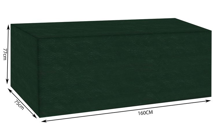 Zöld védőtakaró kerti bútorokra- kerti pad takaró ponyva – 160x77x75cm (BB13351) 6
