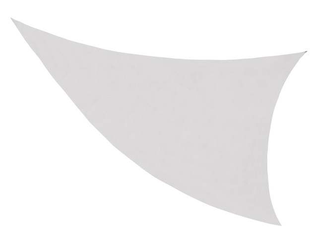 Háromszögletű vízálló, UV szűrős napvirorla 4x4x4 m – szürke (BB10184) 5