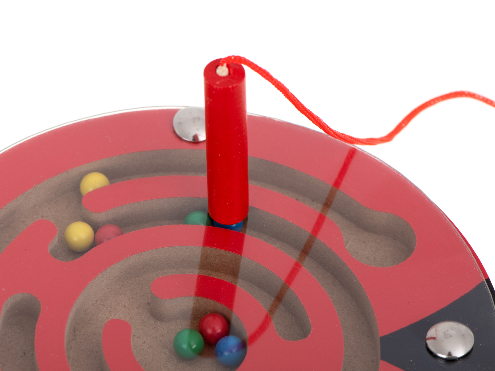 Mágneses, katicabogár alakú labirintus színes golyókkal (I-6533_1) (5)
