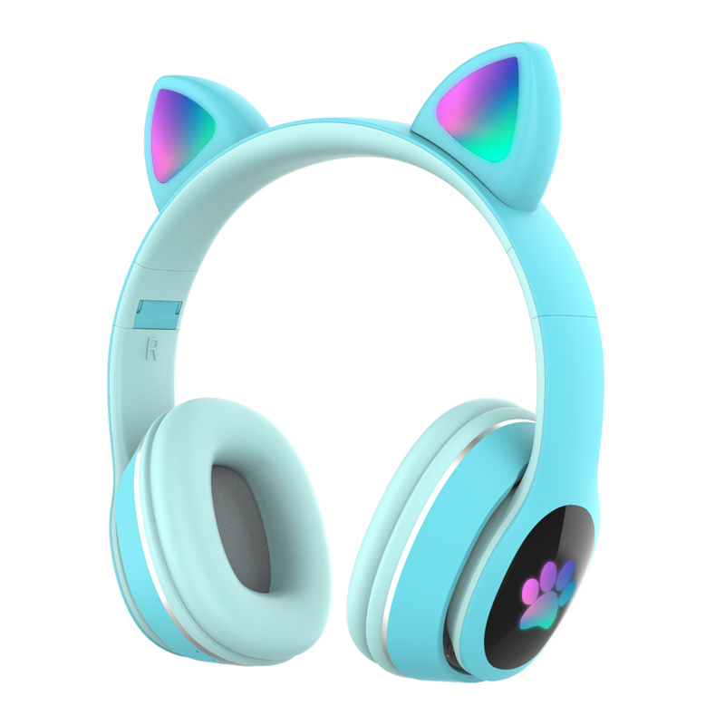 Cica füles vezeték nélküli fejhallgató – kék (1)