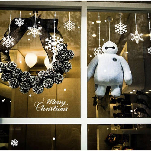 Öntapadó karácsonyi ablakmatrica, ablakra, tükörre, csempére – 50cm x 33cm, átlátszó szín (BB-20311) (5)
