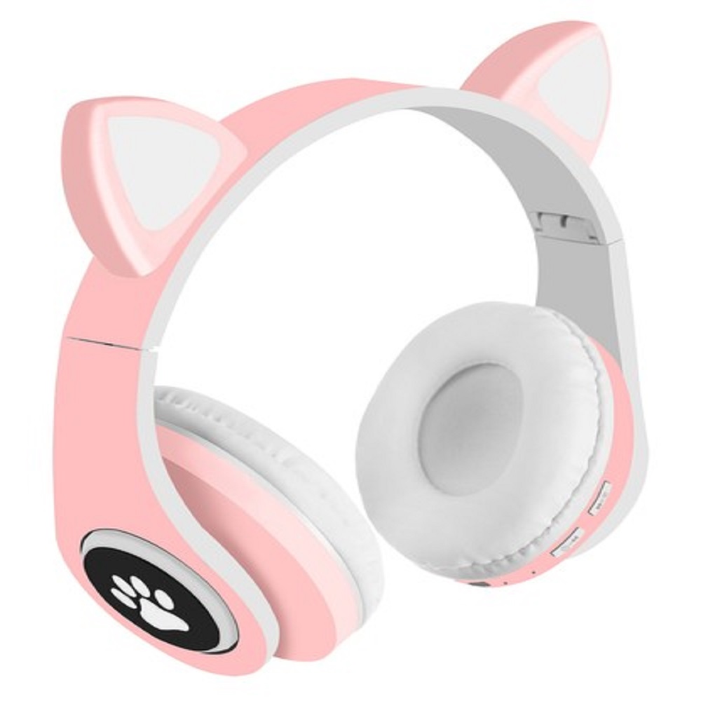 Cicafüles vezeték nélküli fejhallgató – rózsaszín (BB-16865) (14)