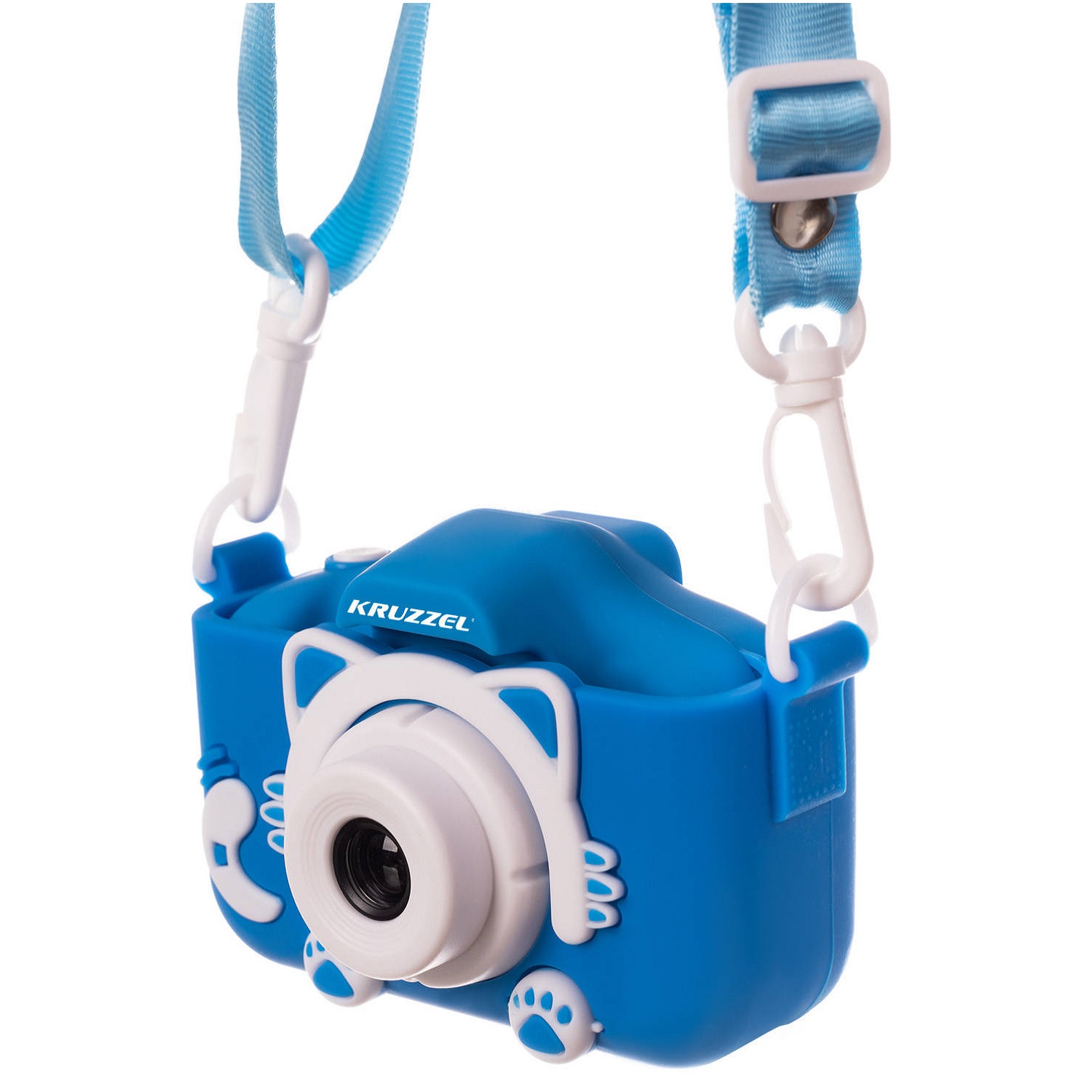Digitális gyerek fényképezőgép cicás tokkal, szíjjal és 5 játékkal -16 GB micro SD (BB-16952) (12)