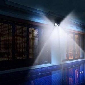 Mozgás- és szürkületérzékelős, 100 LED-es napelemes kültéri lámpa (BBL) - Image 6