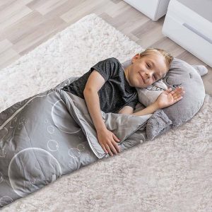 Pihe-puha plüssállattá alakítható hálózsák gyerekeknek - vidám cápa alakú, kompakt, összecsukható hálózsák (FX) (BBJ) - Image 2