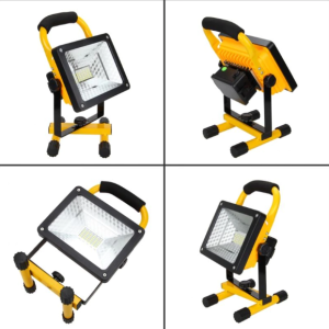 30 wattos hordozható LED reflektor, 3 x 4200mAh akkumulátor(12600mAh) (BBL) - Image 2