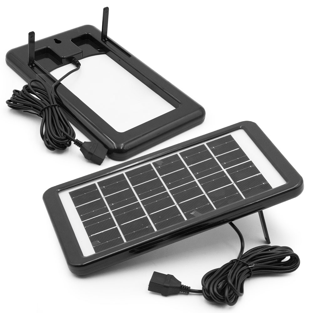 3,5W teljesítményű 5 töltőfejes szolár panel – 23,5 x 14 cm napelemes töltő panel (BBV) (4)