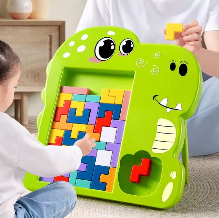 3D krokodilos puzzle gyerekeknek – figyelem és koncentráció fejlesztő oktató játék 1