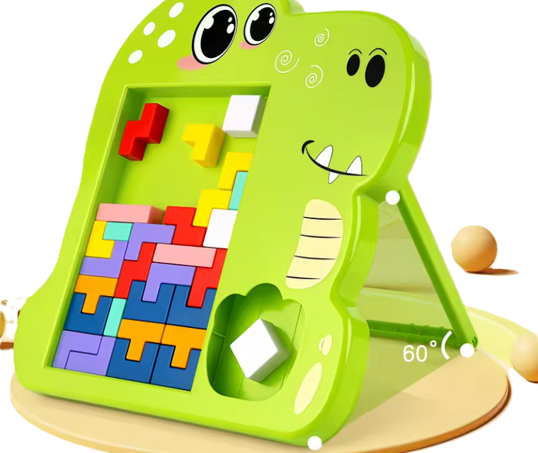 3D krokodilos puzzle gyerekeknek – figyelem és koncentráció fejlesztő oktató játék 10