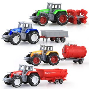 4 részes színes traktor kollekció - minden amire egy gazdaságban szükséged lehet (BBJ) - Image 1