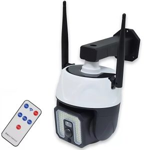 Álkamera napelemes fali lámpa SMD LED mozgásérzékelővel és távirányítóval – CH23-249 (BBV) - Image 6
