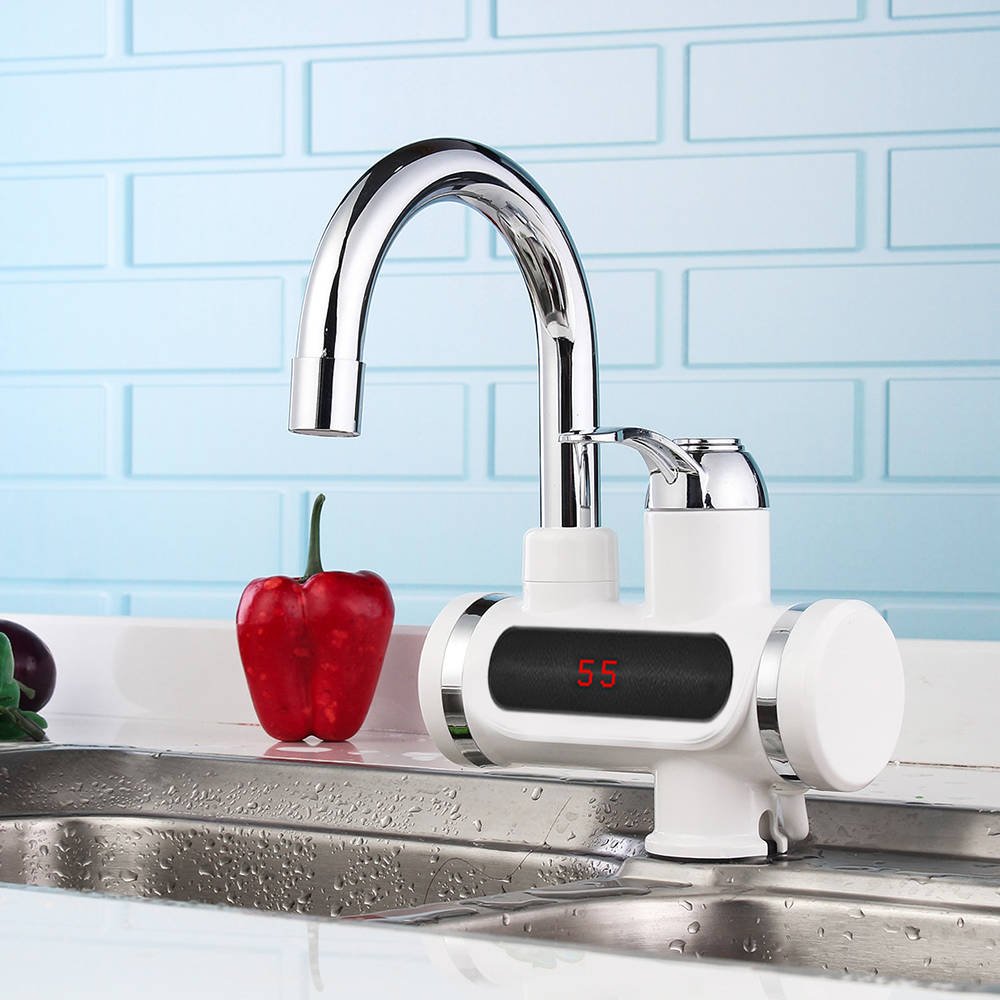 Átfolyós vízmelegítő csaptelep LCD kijelzővel3