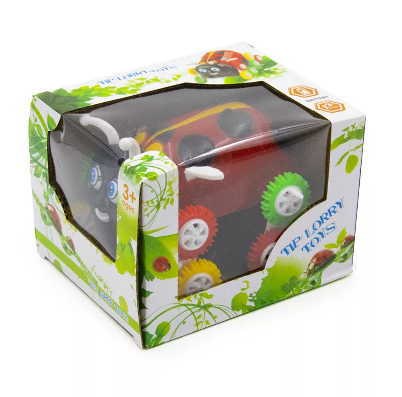 Bájos és szórakoztató katicabogár mintás pörgő forgó billencs kisautó 4