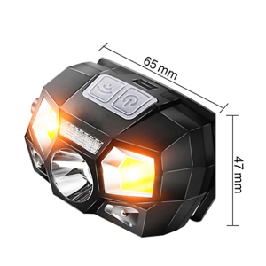 COB LED 2×40 lumenes mozgásérzékelővel és vörös fényjelzéssel ellátott fejlámpa (BBV) - Image 8