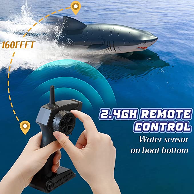 Cápának álcázható távirányítós motorcsónak 2