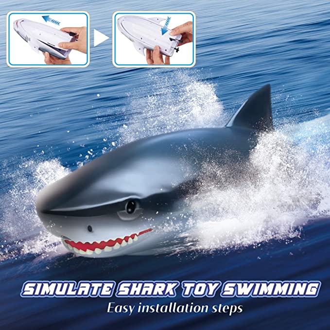 Cápának álcázható távirányítós motorcsónak 4