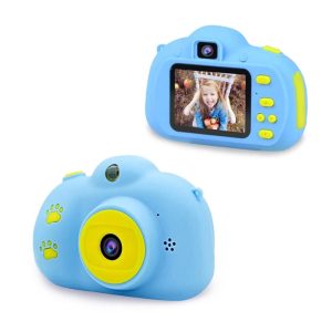 Digitális gyermek kamera, strapabíró fényképezőgép - kék  (BBV) - Image 4
