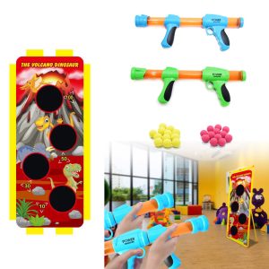 Céllövő játékfegyver felállítható táblával, szivacstölténnyel -POWER SHOOTER (BBJ) - Image 1