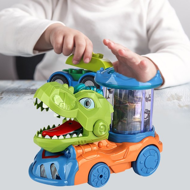 Dinoszaurusz szállító játék autó – automatikus mozgásokkal, hangokkal és fényekkel 3