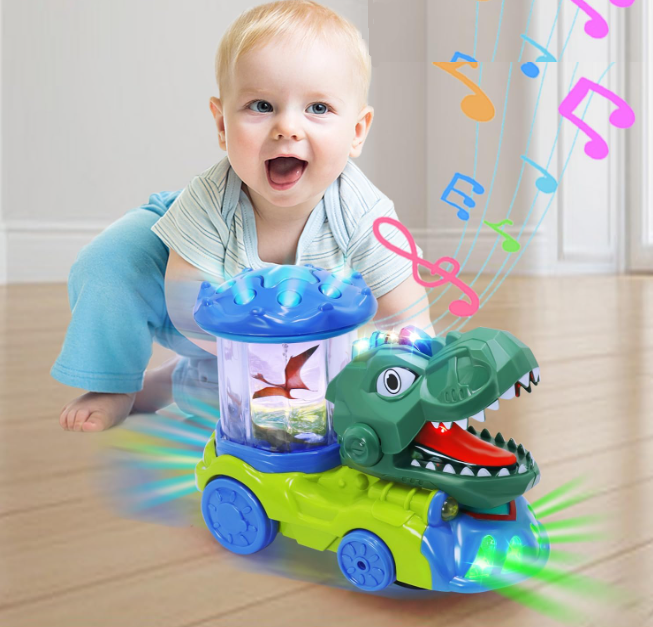 Dinoszaurusz szállító játék autó – automatikus mozgásokkal, hangokkal és fényekkel 9