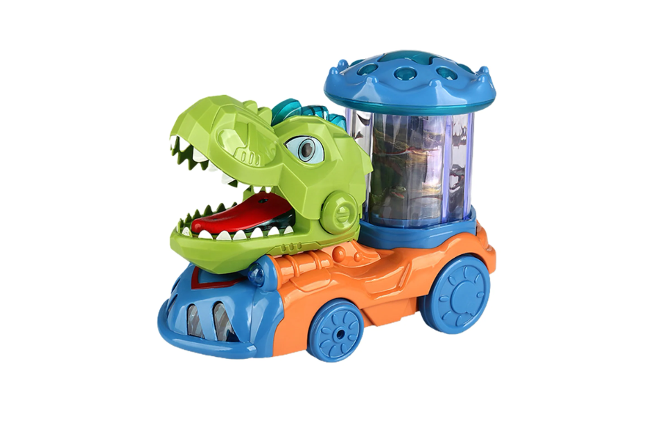 Dinoszaurusz szállító játék autó – automatikus mozgásokkal, hangokkal és fényekkel