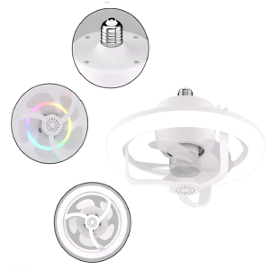 E27 LED mennyezeti ventilátor izzólámpa, távirányítóval szabályozható - RGB (THM) - Image 11