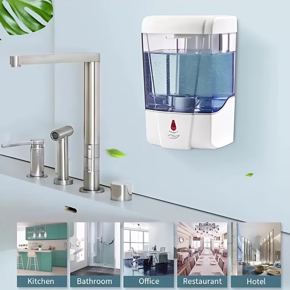 Érintés nélküli automata fali szappan- és kézfertőtlenítő adagoló – 700 ml Kapacitással 1