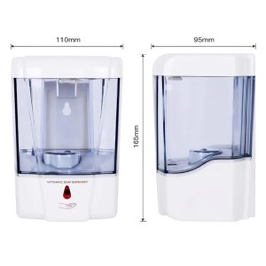 Érintés nélküli automata fali szappan- és kézfertőtlenítő adagoló – 700 ml Kapacitással (BBV) - Image 3