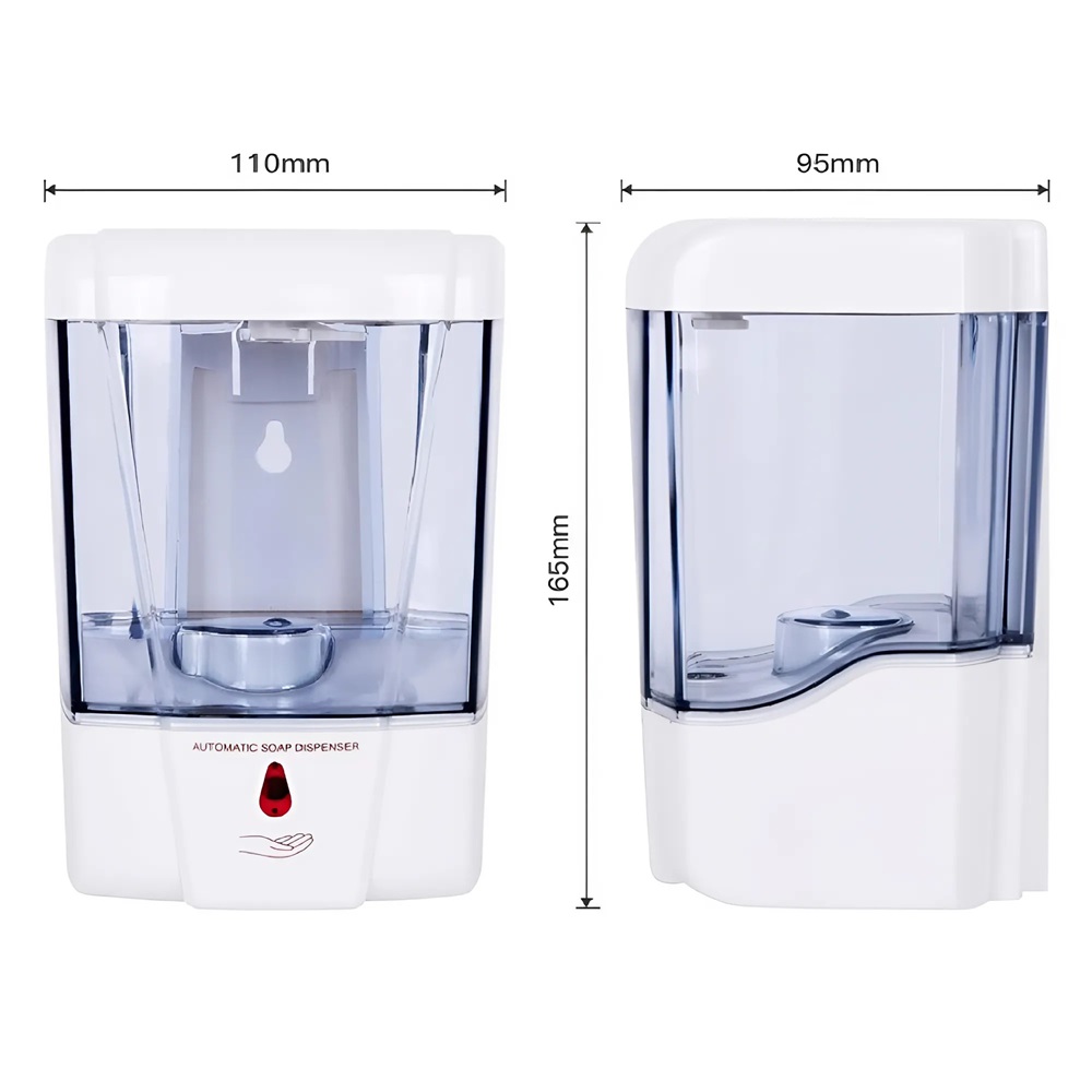 Érintés nélküli automata fali szappan- és kézfertőtlenítő adagoló – 700 ml Kapacitással 6