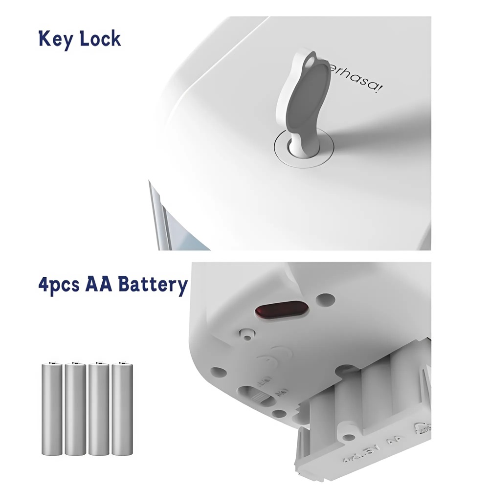 Érintés nélküli automata fali szappan- és kézfertőtlenítő adagoló – 700 ml Kapacitással 7