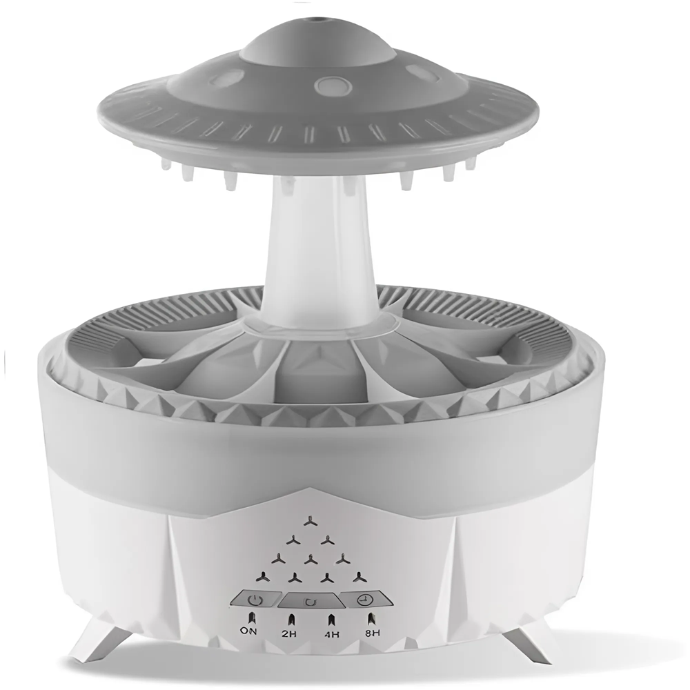 Esőcsepp mushroom design aromaterápiás diffúzor – 350 ml-es ultrahangos illóolaj párásító távirányítóval (THM) 2