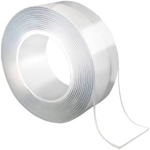 Extra erős, vízálló, rugalmas kétoldalas nano ragasztószalag - 1 méter, átlátszó (BBKM) - Image 1