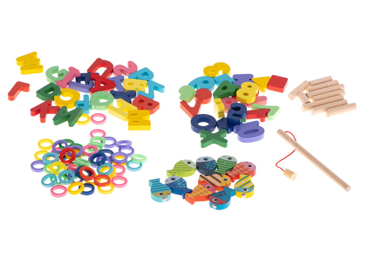 Fából készült montessori logaritmikus oktató tábla – koordináció és a motoros készség fejlesztő játék 4