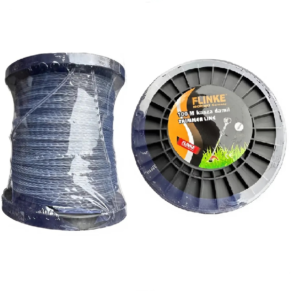 Flinke_100m_es_csavart_damil_fűkaszához_3,0_mm_vastagság,_tartós_és_erős_1