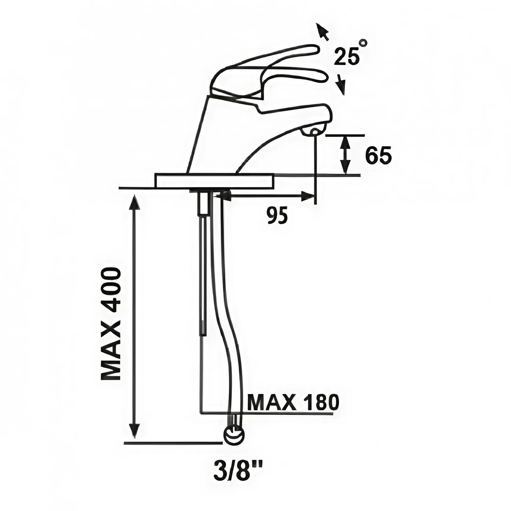 Flinke_egykaros_álló_mosdó_csaptelep_modern_és_tartós_kivitel3