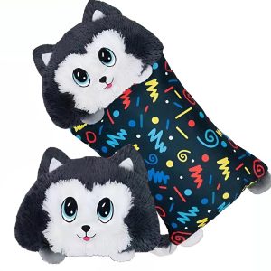 Fluffaluff husky pets ultra puha szunyókáló plüss párna – tökéletes ölelhető alvópárna gyermekeknek (FX) (BBM) - Image 9
