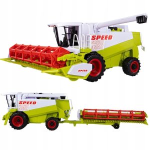 Giga méretű élethű játék kombájn, aratógép - zöld színben - 50 cm (BBMJ) (FX) - Image 8