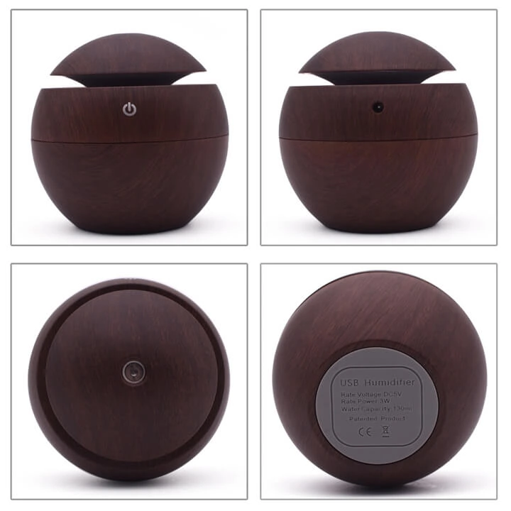 Gomb-alaku-ultrahangos-aroma-diffuzor-sotetbarna-szinben-LED-vilagitassal-300ml-BBV-3