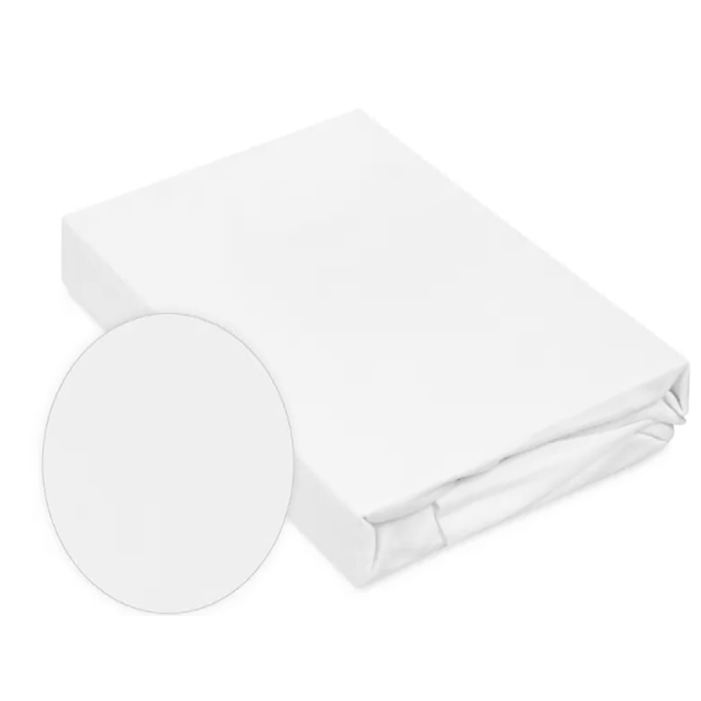 Gumis pamut lepedő 200x200cm – fehér (BBCD)