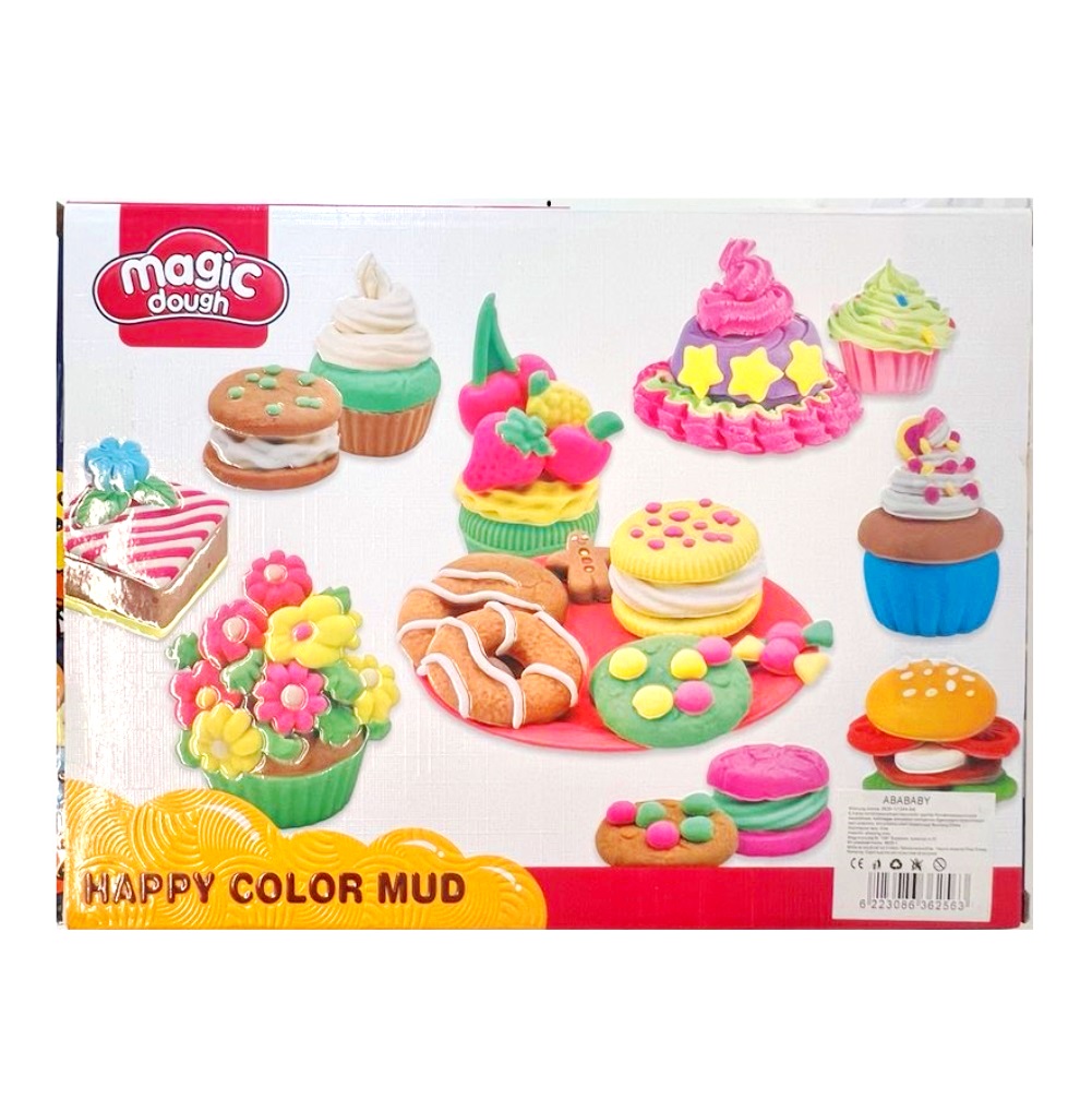 Gyurma gofri készítő játék – színes gyurmákkal és formákkal kiegészítő készlet 8