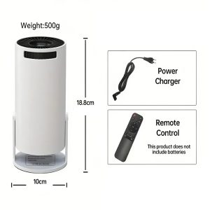 Intelligens 4K videoprojektor játékkonzollal, Android TV 11.0, WiFi 6, 280 ANSI, 130" képernyő, beépített hangszóró, HDMI, USB (FX) (BBV) - Image 7