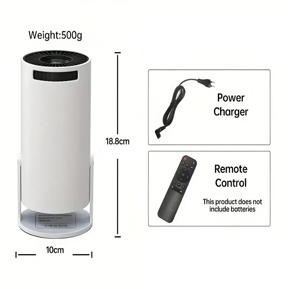 Intelligens_4K_videoprojektor_játékkonzollal,_Android_TV_11.0,_WiFi_6,_280_ANSI,_130_képernyő,_beépített_hangszóró,_HDMI,_USB