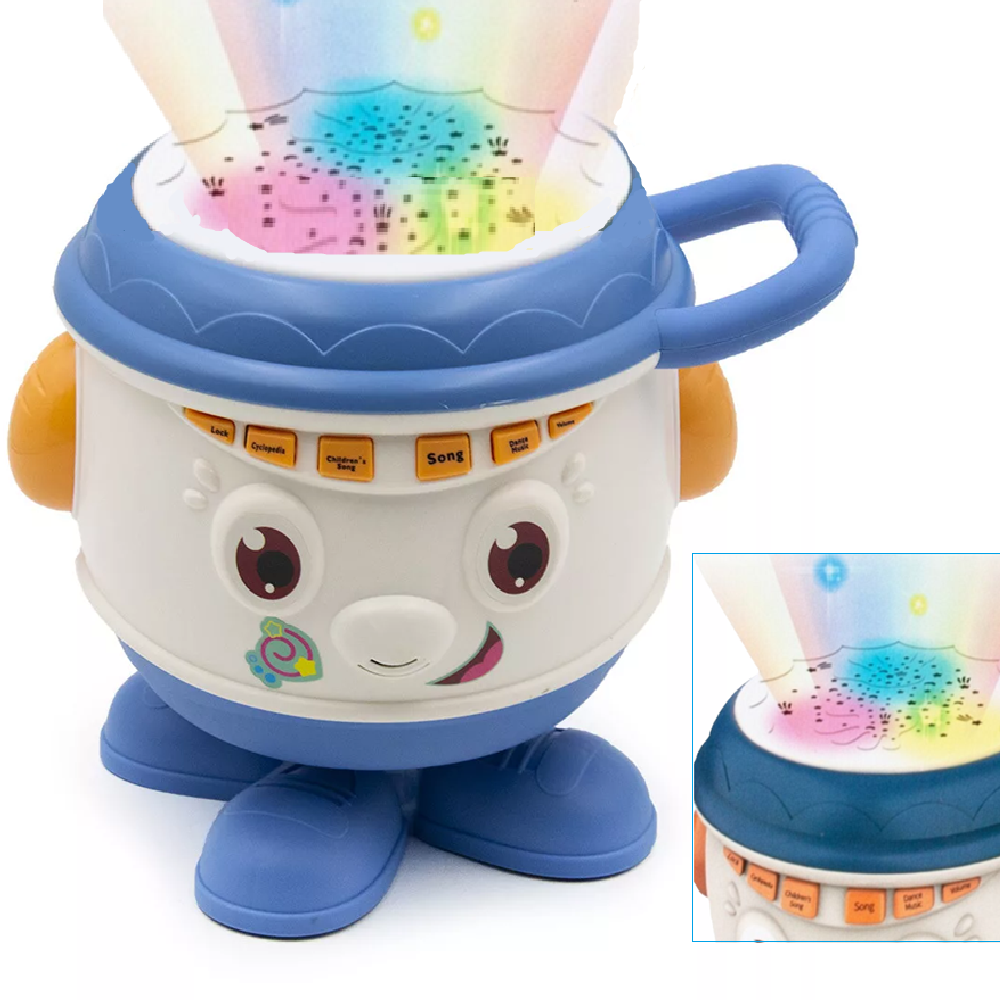 Interaktív zenélő, világító dob – fejlesztőjáték babák számára 11