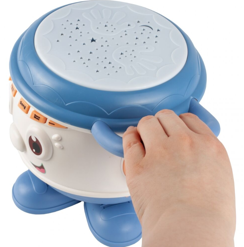 Interaktív zenélő, világító dob – fejlesztőjáték babák számára 3